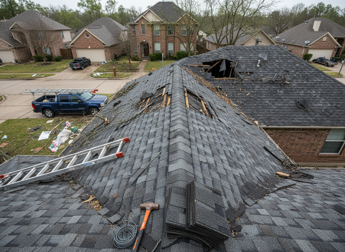 Storm Damage Roof Repair in Deer Park – Free Damage Assessment