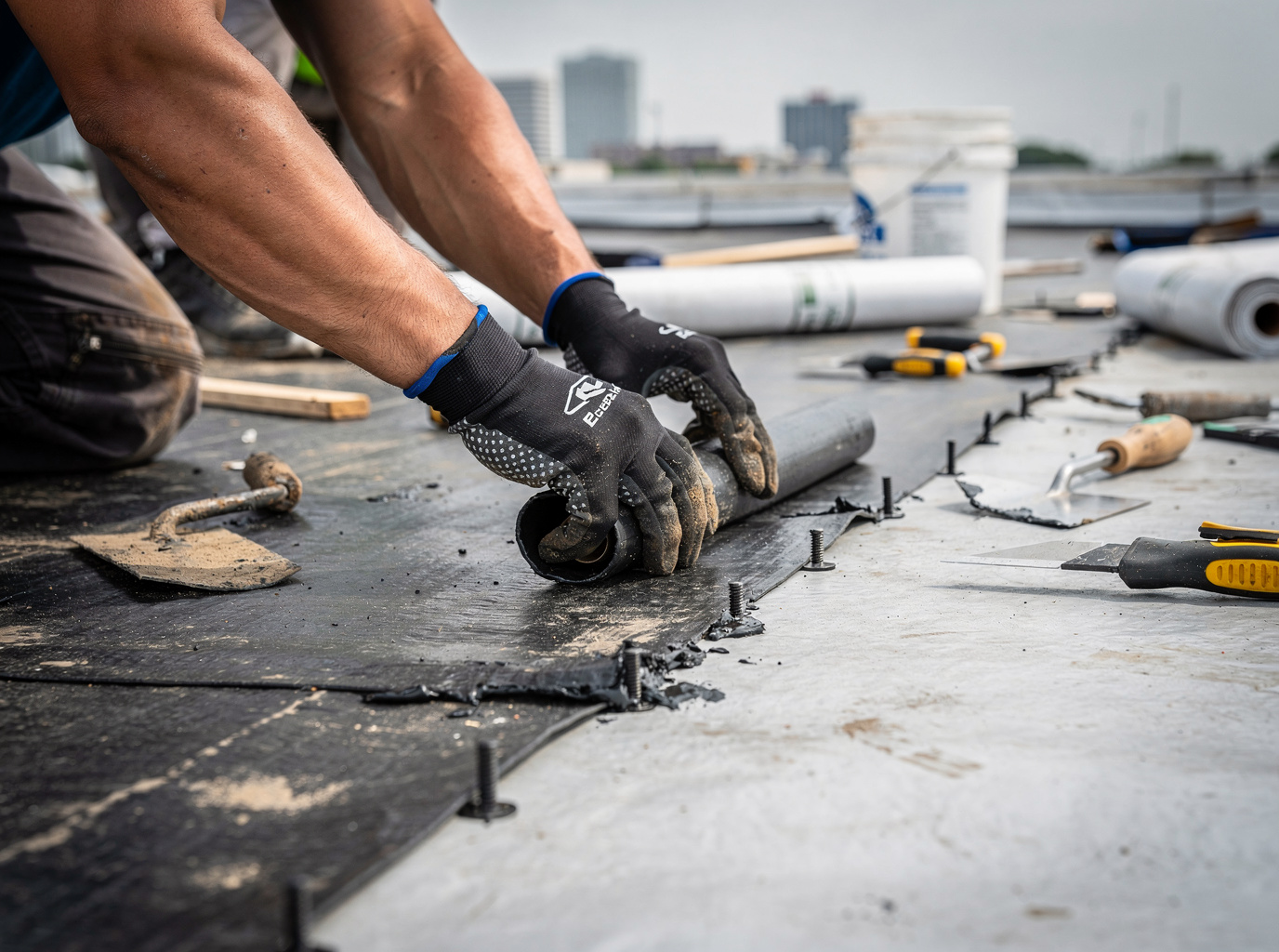 Commercial Flat Roof in houston