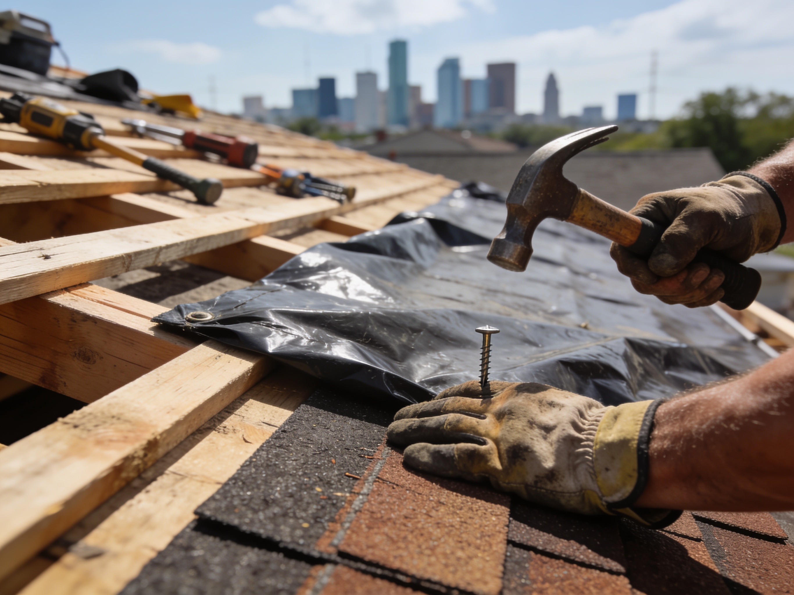 Emergency Roof Tarping in houston