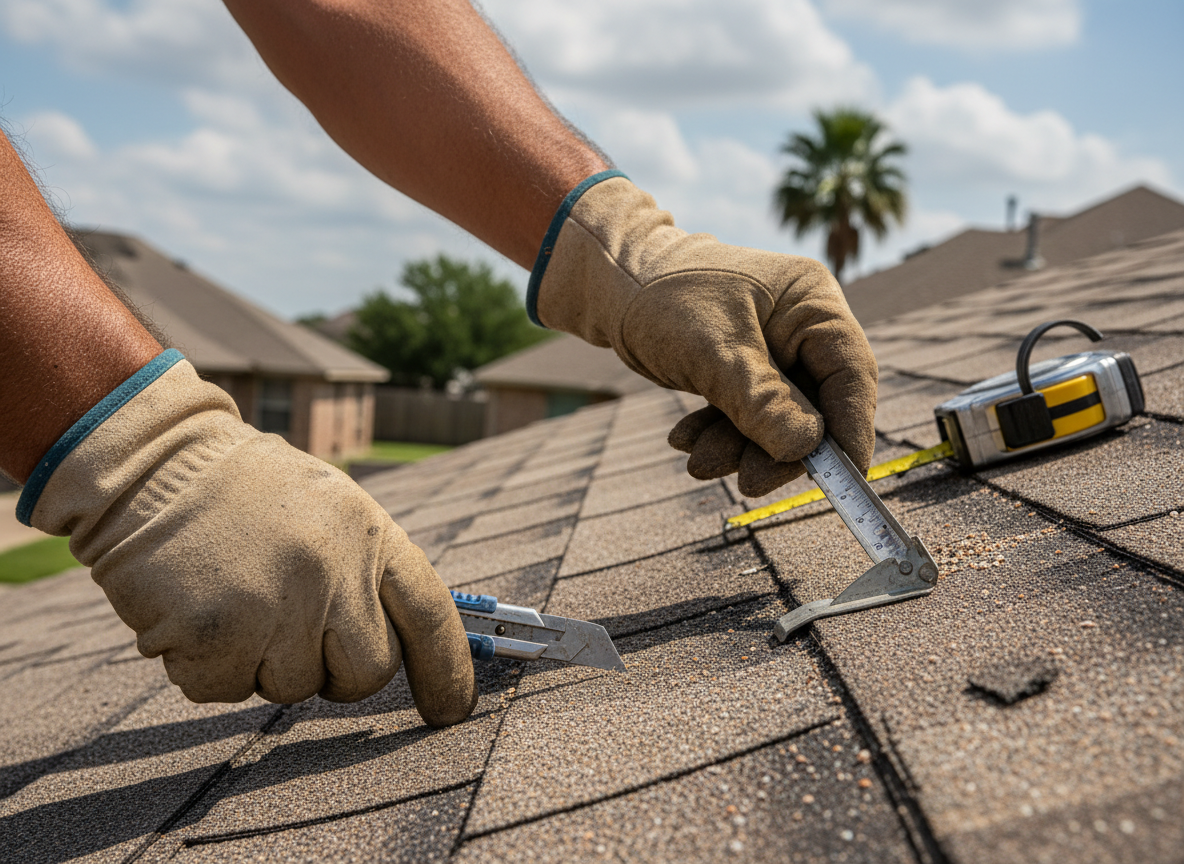 Insurance Adjuster Roof Inspection in houston