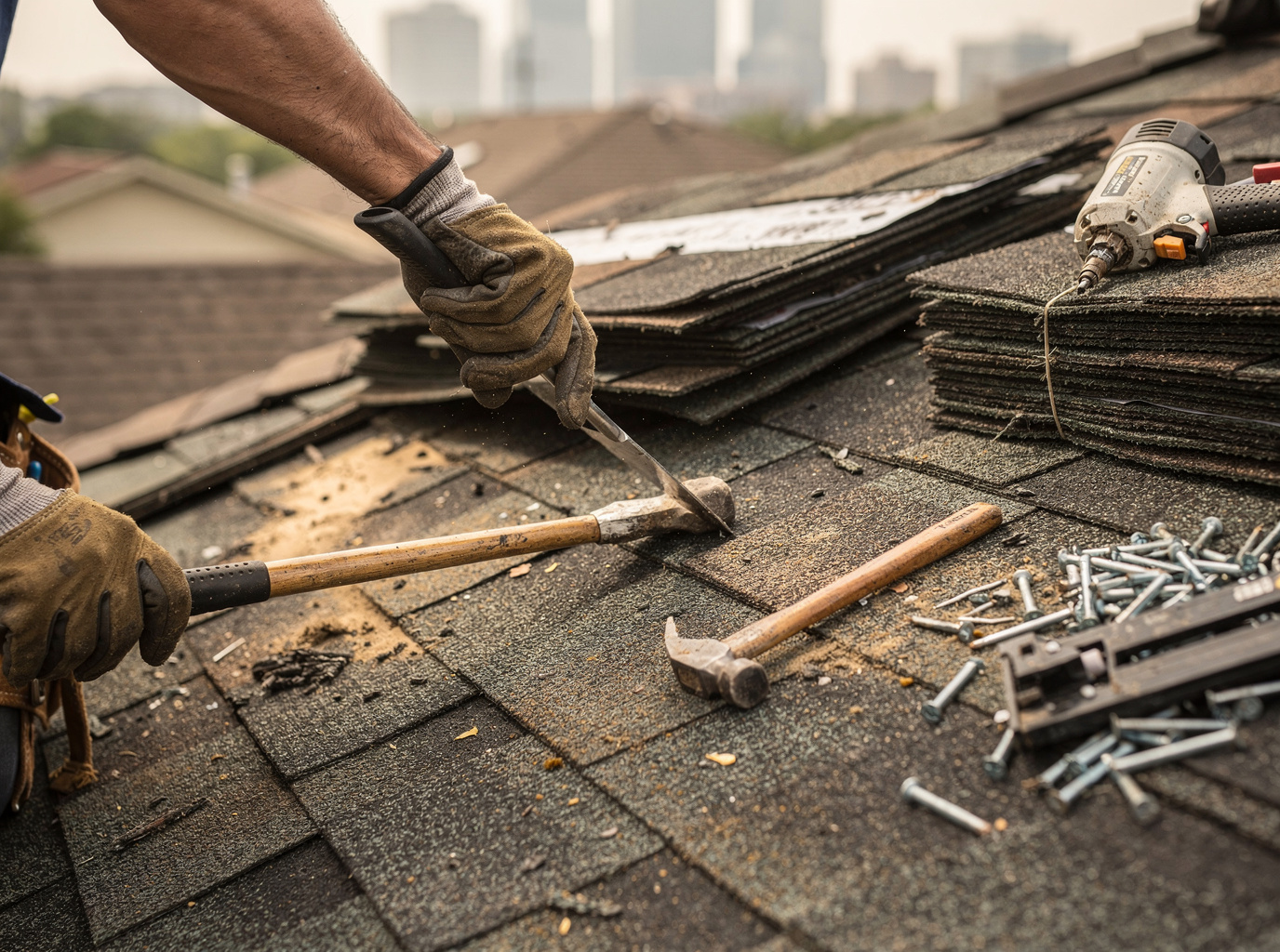 Shingle Roof Repair in houston