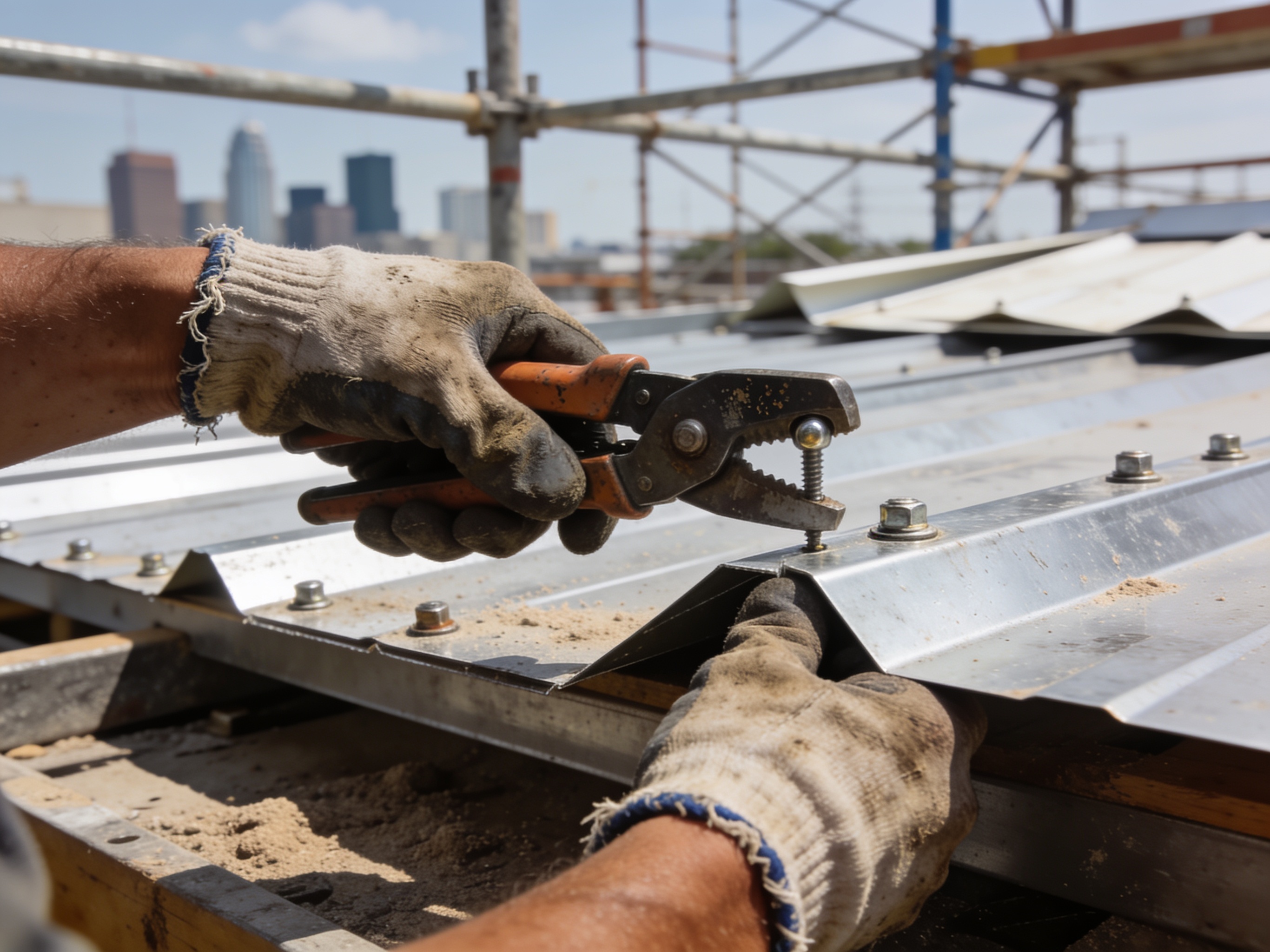 Standing Seam Metal Roof in houston